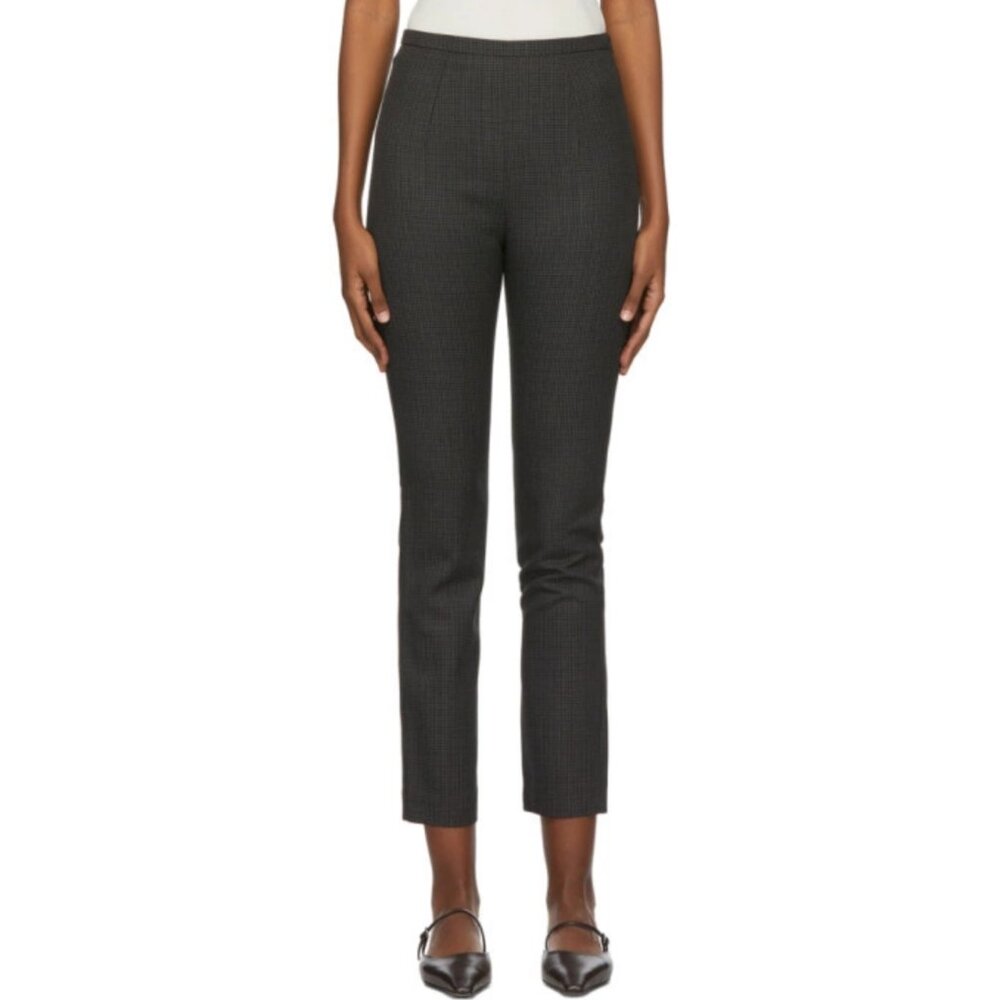 Toteme Saze Houndstooth Wool Skinny Pants
